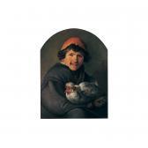 TILIUS Johannes, Jan A Young Boy Holding A Hen TILIUS Johannes, Jan A Young Boy Holding A Hen