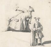 TILLEMANS Peter Two Studies Of A Gentleman In A Frock Coat And Tricorn TILLEMANS Peter Two Studies Of A Gentleman In A Frock Coat And Tricorn
