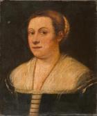 TIZIANO VECELLIO Portrait Einer Edlen Dame. TIZIANO VECELLIO Portrait Einer Edlen Dame.