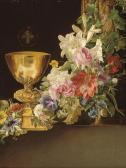 TOROPOV Gavrilovitsch Still Life With Flowers And Chalice TOROPOV Gavrilovitsch Still Life With Flowers And Chalice