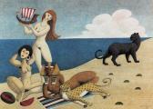 TRÖSCH Urban Exotische Frauen Am Strand. TRÖSCH Urban Exotische Frauen Am Strand.