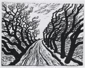 TRAUNFELLNER Franz "tree-lined Street " TRAUNFELLNER Franz "tree-lined Street "