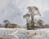 TRICKETT John Pheasants In A Winter Landscape TRICKETT John Pheasants In A Winter Landscape