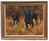 TRICKETT John Two Black Labradors TRICKETT John Two Black Labradors