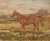 TRICKETT W. Wasdell A Chestnut Hunter In A Landscape TRICKETT W. Wasdell A Chestnut Hunter In A Landscape