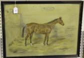TRICKETT W. Wasdell Contemplation Study Of The Horse In A Stable Interior TRICKETT W. Wasdell Contemplation Study Of The Horse In A Stable Interior