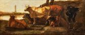 TROYON Constant Cattle At The River TROYON Constant Cattle At The River