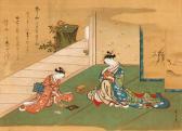 TSUNEMASA Kawamata Courtesan Enjoying The Fragrance Of Incense TSUNEMASA Kawamata Courtesan Enjoying The Fragrance Of Incense