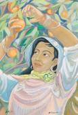 TURKI Zoubeir Jeune Femme Aux Oranges Young Lady With Oranges TURKI Zoubeir Jeune Femme Aux Oranges Young Lady With Oranges