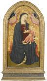 Tuscan School Madonna And Child Crowned By Two Angels Tuscan School Madonna And Child Crowned By Two Angels