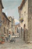 TUSQUETS Y MAIGNON Ramon A Roman Lane With A Shadow And A Pig TUSQUETS Y MAIGNON Ramon A Roman Lane With A Shadow And A Pig