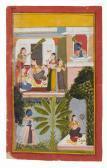 UDAIPUR An Illustration From The Rasikapriya Of Keshav Das UDAIPUR An Illustration From The Rasikapriya Of Keshav Das