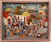 UGSHA Alejandro A Colorful Scene With A Multitude Of Figures In A Village Landscape UGSHA Alejandro A Colorful Scene With A Multitude Of Figures In A Village Landscape