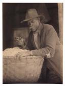 ULMANN Doris Old Man With Basket Of Cotton ULMANN Doris Old Man With Basket Of Cotton