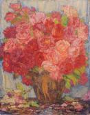 UNGER Hans Stillleben Mit Rosen Und Antikisierender Vase UNGER Hans Stillleben Mit Rosen Und Antikisierender Vase