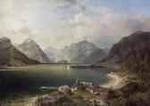 UNTERBERGER Franz Richard Der Achensee Mit Blick Auf Den Ortsteil Scholastika UNTERBERGER Franz Richard Der Achensee Mit Blick Auf Den Ortsteil Scholastika