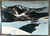 URBAN Hermann Alpine Winterlandschaft Mit Blick Auf Einen See URBAN Hermann Alpine Winterlandschaft Mit Blick Auf Einen See