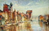 URTNOWSKI Theodor Widok Na Gdańsk I Motławę URTNOWSKI Theodor Widok Na Gdańsk I Motławę