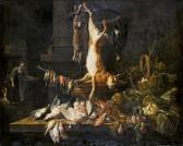 UTRECHT van Adriaen Composizione Di Ortaggi E Cacciagione, Con Figura Femminile UTRECHT van Adriaen Composizione Di Ortaggi E Cacciagione, Con Figura Femminile