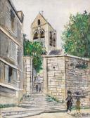 UTRILLO Maurice L'eglise D'auvers Sur Oise (val D'oise) UTRILLO Maurice L'eglise D'auvers Sur Oise (val D'oise)