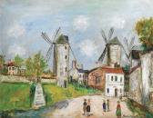UTRILLO Maurice Les Trois Moulins À Montmartre UTRILLO Maurice Les Trois Moulins À Montmartre