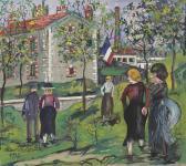 UTRILLO Maurice Personnages Devant Les Fortifications De Paris UTRILLO Maurice Personnages Devant Les Fortifications De Paris