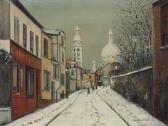 UTRILLO Maurice Rue De L'abreuvoir Sous La Neige UTRILLO Maurice Rue De L'abreuvoir Sous La Neige