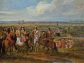 van der meulen d'adam-franz Louis Xiv Devant Le Prieuré De Fives Au Siège De Lille van der meulen d'adam-franz Louis Xiv Devant Le Prieuré De Fives Au Siège De Lille