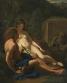 van der WERFF Pieter Daphnis And Chloe In A Wooded Landscape van der WERFF Pieter Daphnis And Chloe In A Wooded Landscape