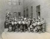 van der ZEE James Children In Courtyard With Nuns van der ZEE James Children In Courtyard With Nuns
