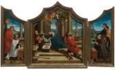 van DULMEN KRUMPELMAN Erasmus Bernard Triptych: Adoration With John The Baptist, James The Elder And Two Portraits Of Donors van DULMEN KRUMPELMAN Erasmus Bernard Triptych: Adoration With John The Baptist, James The Elder And Two Portraits Of Donors