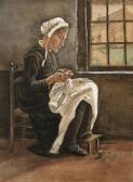 van GOGH Vincent Woman Sewing By The Window, Facing Right van GOGH Vincent Woman Sewing By The Window, Facing Right