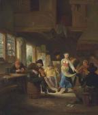 VAN HEEMSKERCK Egbert I A Tavern Interior With A Woman Dancing VAN HEEMSKERCK Egbert I A Tavern Interior With A Woman Dancing