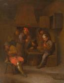 VAN HEEMSKERCK Egbert I Men Playing And Smoking In A Tavern VAN HEEMSKERCK Egbert I Men Playing And Smoking In A Tavern