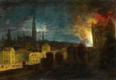 van HEIL Daniel The Antwerp Council Hall Fire Of 4.11.1576 van HEIL Daniel The Antwerp Council Hall Fire Of 4.11.1576
