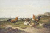 van LEEMPUTTEN Cornelis Landscape With Roosters, Hens And Chicks van LEEMPUTTEN Cornelis Landscape With Roosters, Hens And Chicks