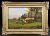 van LEEMPUTTEN Jef Louis A Flock Of Sheep In A Landscape van LEEMPUTTEN Jef Louis A Flock Of Sheep In A Landscape