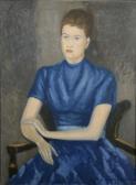 van OVERSTRAETEN War Portrait De Femme À La Robe Bleue van OVERSTRAETEN War Portrait De Femme À La Robe Bleue