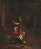 van SEBEN Henri Children Playing With Bubbles In A Barn van SEBEN Henri Children Playing With Bubbles In A Barn