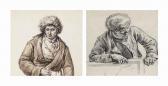 van STRY Jacob A Man Wearing A Coat And Fur Hat, Half Length van STRY Jacob A Man Wearing A Coat And Fur Hat, Half Length