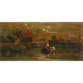 VARLEY John I Boatsmen On The Thames At Lambeth VARLEY John I Boatsmen On The Thames At Lambeth