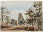 VARLEY John I The Old Church At Hackney, London VARLEY John I The Old Church At Hackney, London