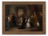 VAUTIER Benjamin I Blessing Of The Novice By The Pope VAUTIER Benjamin I Blessing Of The Novice By The Pope
