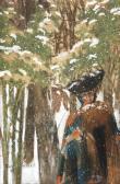 VAZQUEZ UBEDA Carlos Mujer En Un Bosque Nevado VAZQUEZ UBEDA Carlos Mujer En Un Bosque Nevado