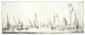 VELDE van de Willem I The Dutch Fleet At Anchor VELDE van de Willem I The Dutch Fleet At Anchor