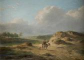 VERBOECKHOVEN Eugene Joseph Hügelige Landschaft Mit Maultierreiter Und Hund VERBOECKHOVEN Eugene Joseph Hügelige Landschaft Mit Maultierreiter Und Hund