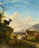 VERBOECKHOVEN Eugene Joseph Lagerndes Vieh Mit Hirten VERBOECKHOVEN Eugene Joseph Lagerndes Vieh Mit Hirten