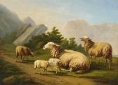 VERBOECKHOVEN Eugene Joseph Sheep In A Mountainous Landscape VERBOECKHOVEN Eugene Joseph Sheep In A Mountainous Landscape
