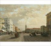 VERESCAGIN Petr Petrovic A View Of Nevsky Prospekt In St Petersburg VERESCAGIN Petr Petrovic A View Of Nevsky Prospekt In St Petersburg