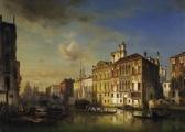 VERMEERSCH Ambros Ivo Venice. Signed And Dated Lower Left: I. Vermeersch 1851. Oil On Canvas. Relined. 103 X 140cm. Framed. VERMEERSCH Ambros Ivo Venice. Signed And Dated Lower Left: I. Vermeersch 1851. Oil On Canvas. Relined. 103 X 140cm. Framed.